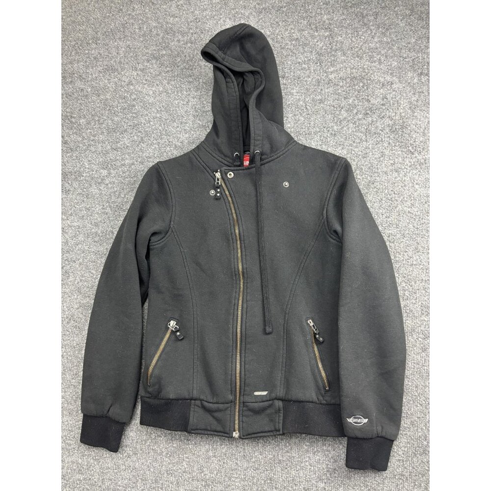 Sims Snowboarding Jacket Womens Medium Black Hooded‎ Fleece Zip Pockets